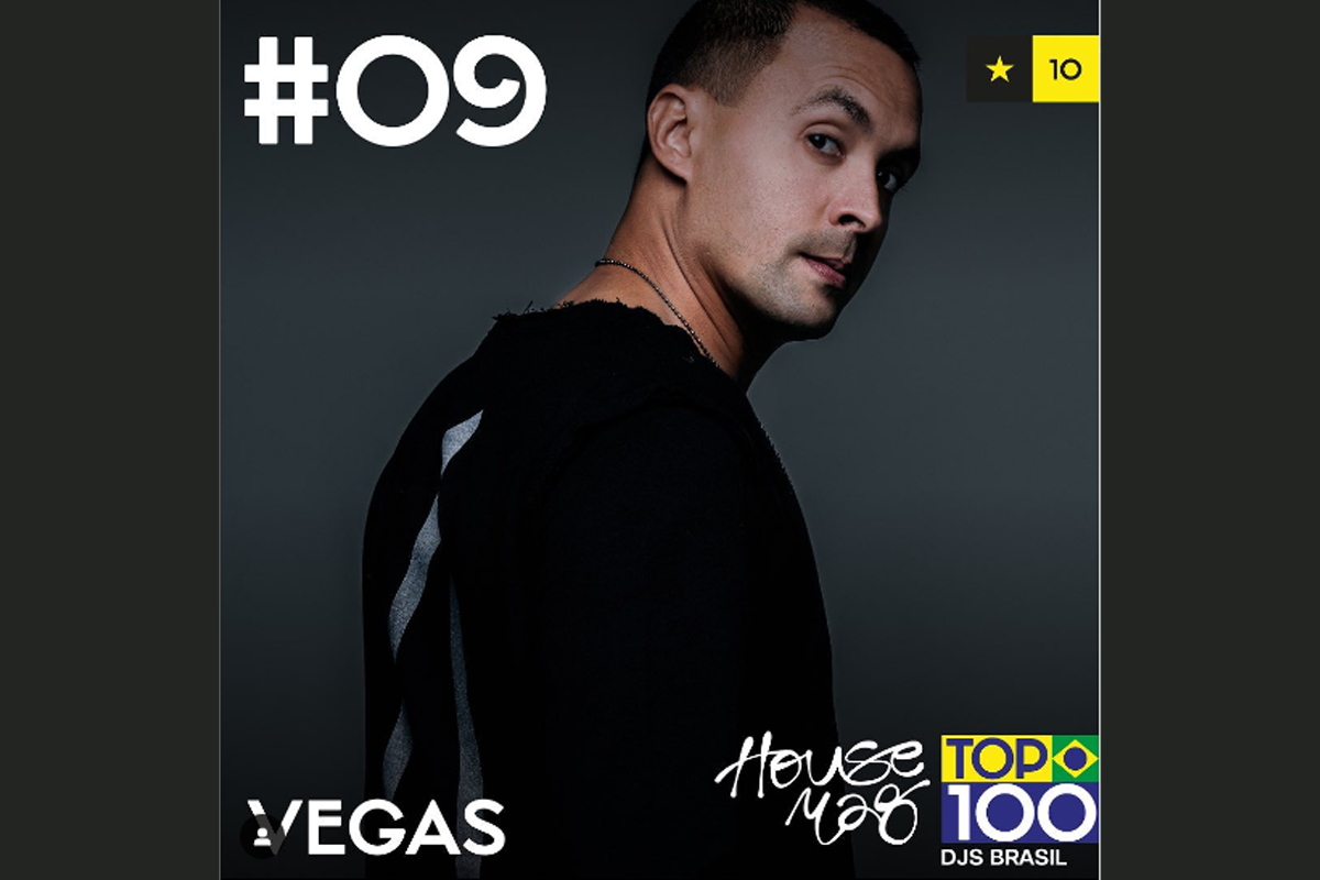 No Topo! Vegas é Top 10 DJs Br da House Mag.